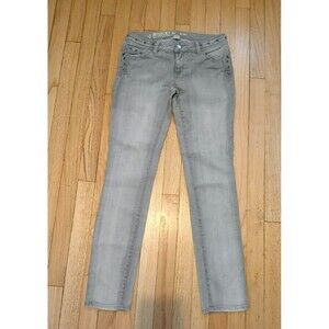 Mossimo Supply Co Gray Stonewashed Skinny Jeans Women's (Junior) Size 9